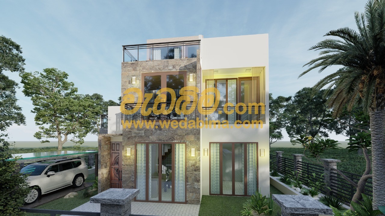 modern house design price udagama