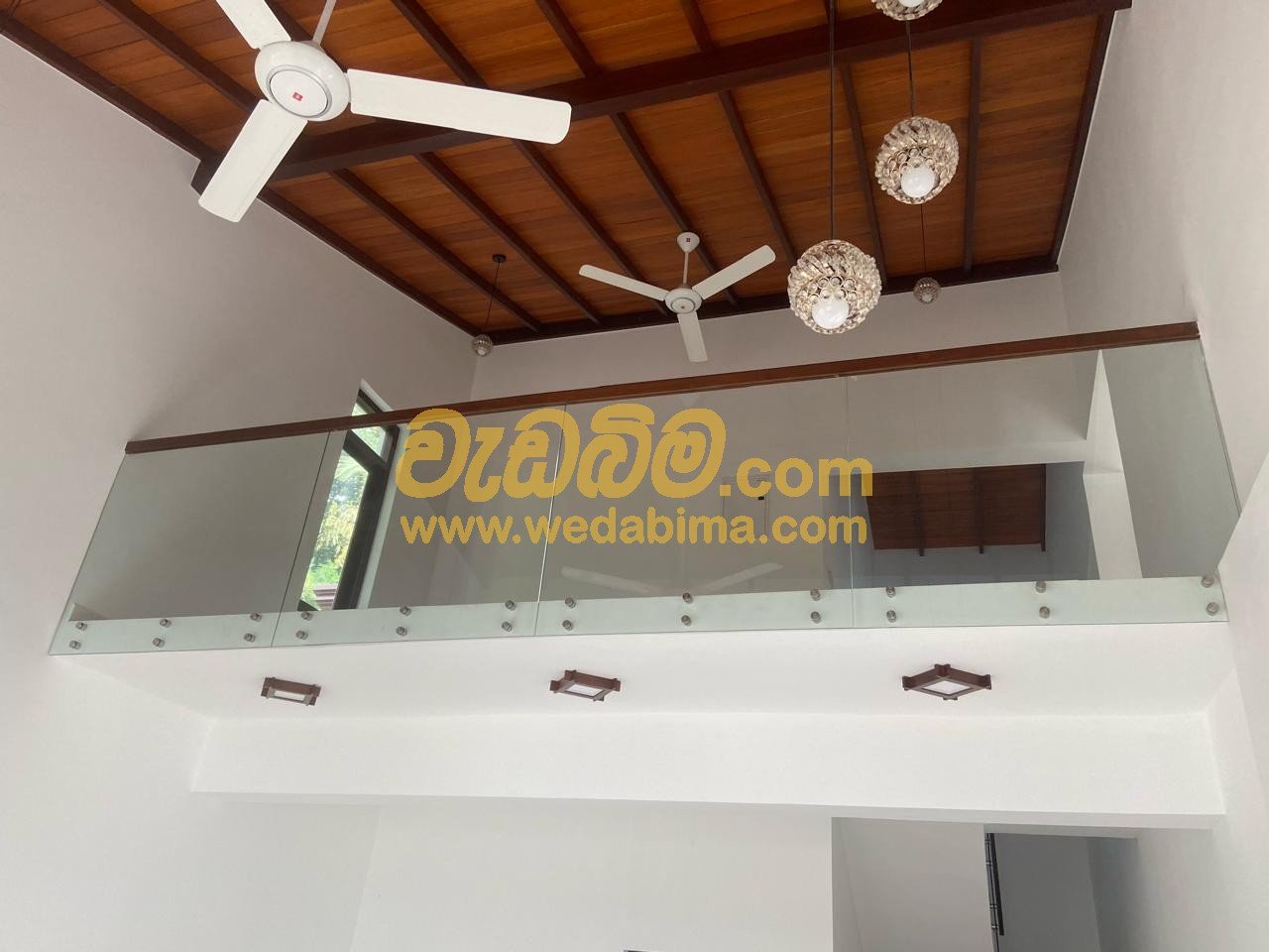 Glass balcony fence design in sri lanka