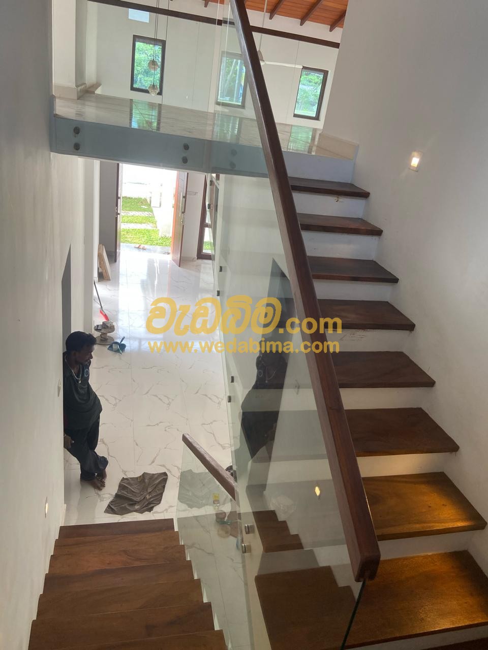 Glass staircase designs for homes in sri lanka