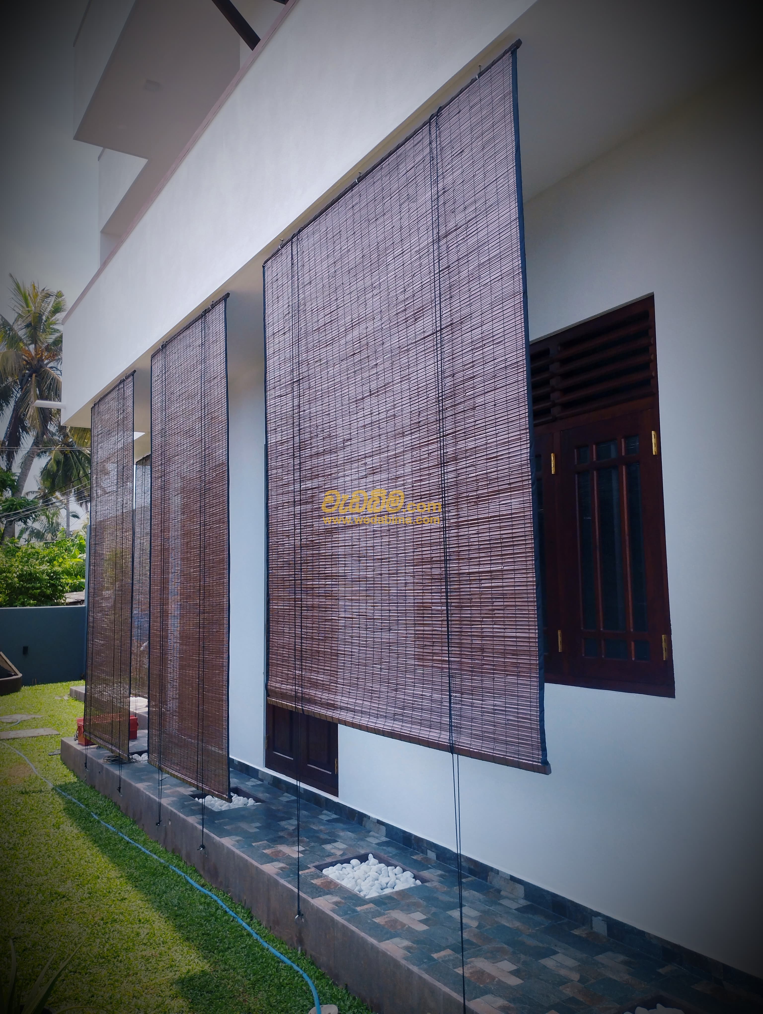 Cover image for Outdoor bamboo blinds