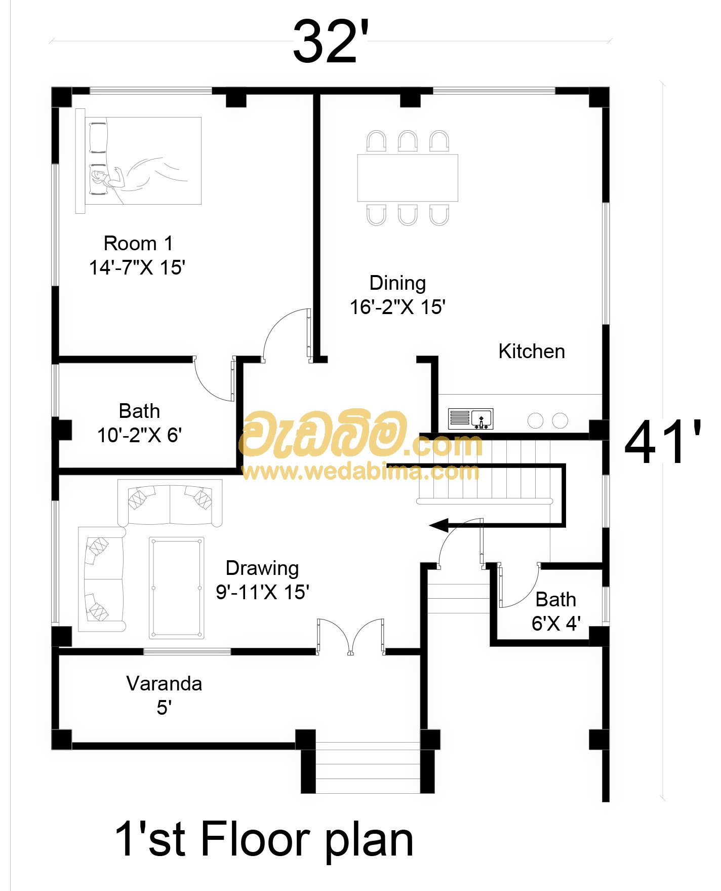 House Plan Sri Lanka - Kandy