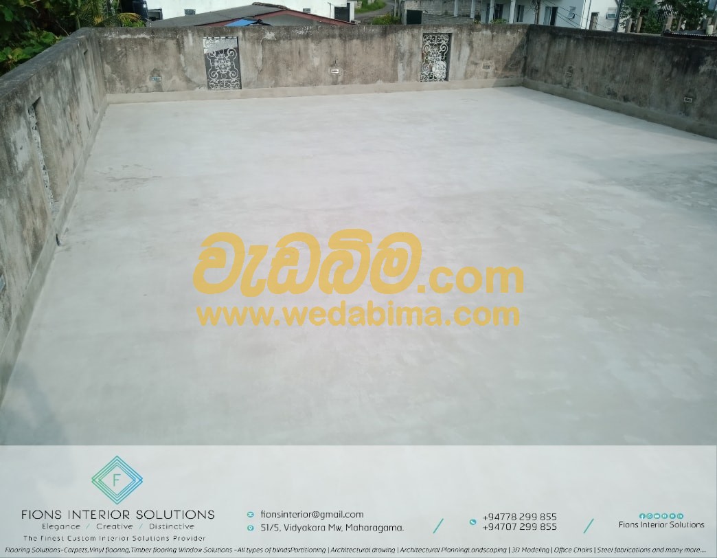 Roof Terrace Waterproofing - Gampaha