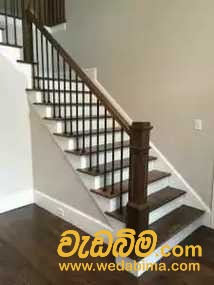 wood stair case