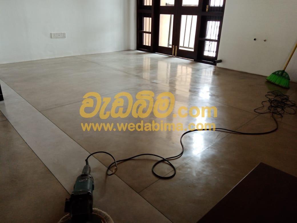 Titanium Cut Cement Floors