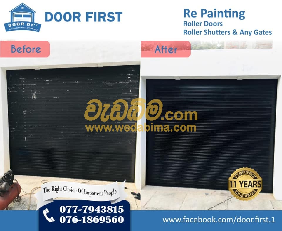 Roller Door Painting Work