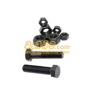 Hex Head Bolt & Nut High Tension Black Finish