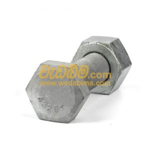 Hex Head Bolt & Nut High Tension Galvanized