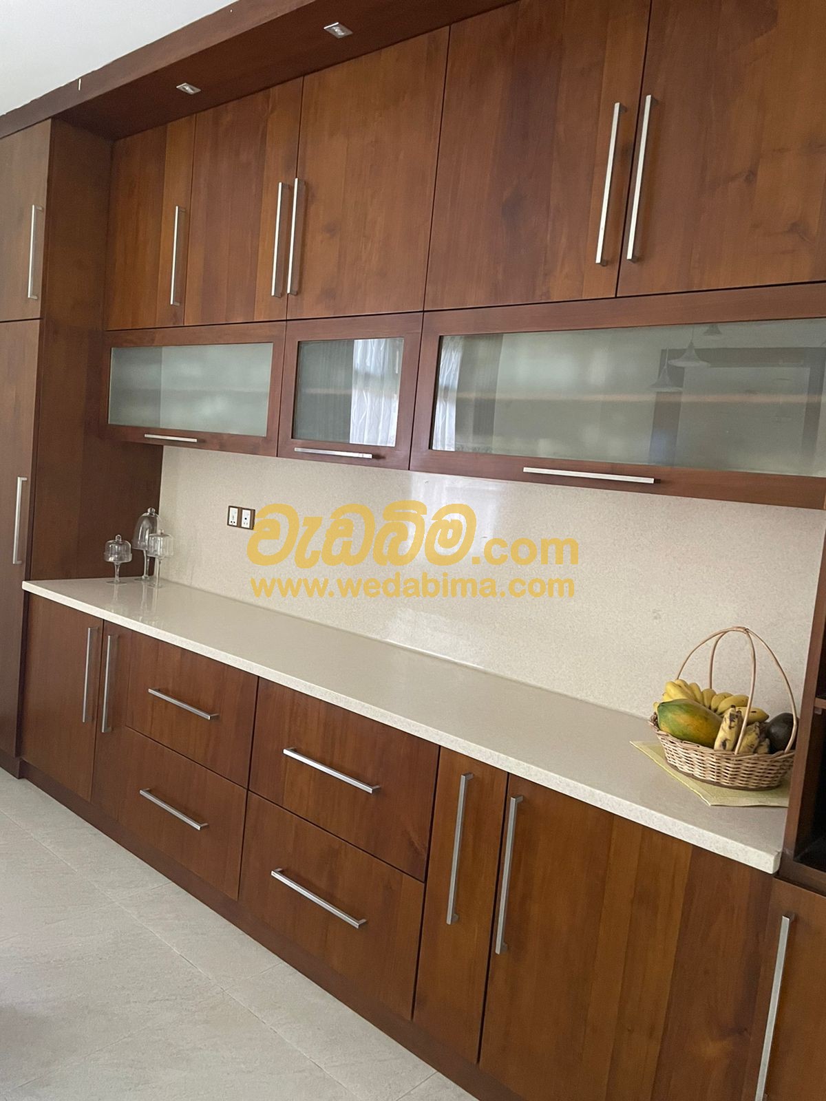 Kitchen Pantry Cupboards - Mahogany & Teak