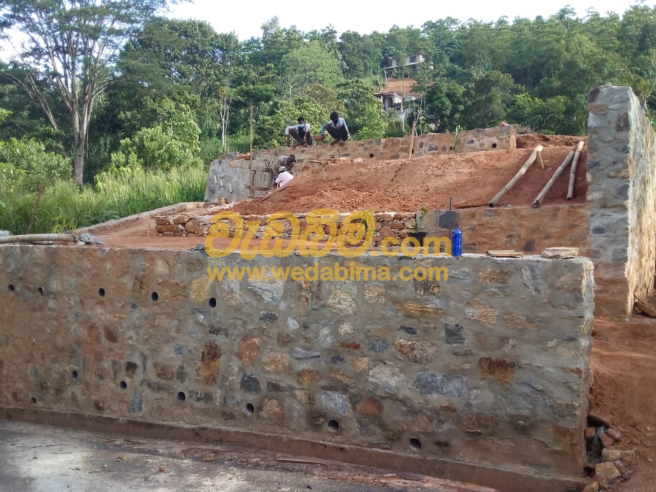 Rubble Wall Construction