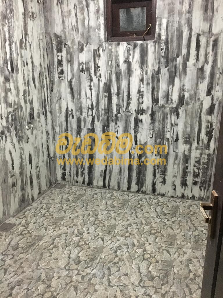 titanium in wall bathroom