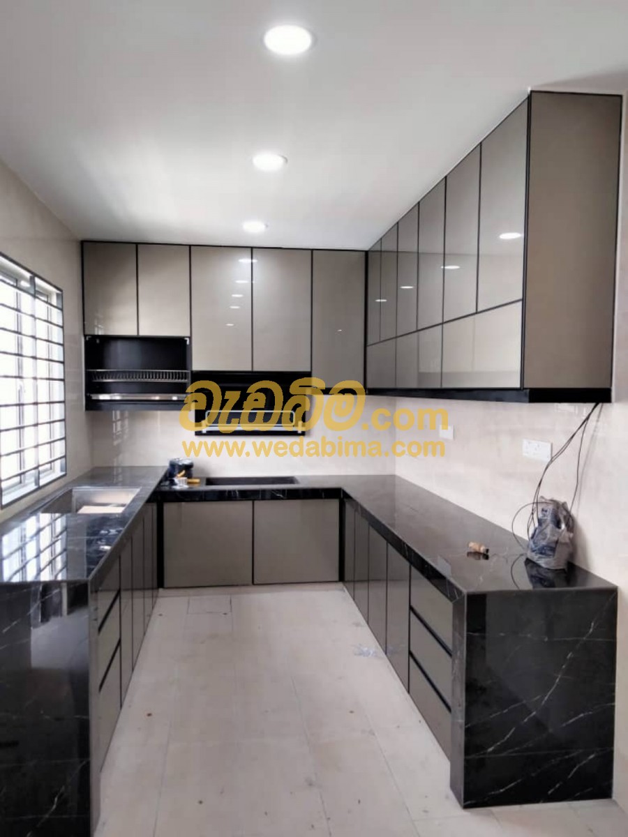 Aluminium kitchen cabinets