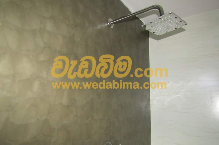 titanium in wall bathroom