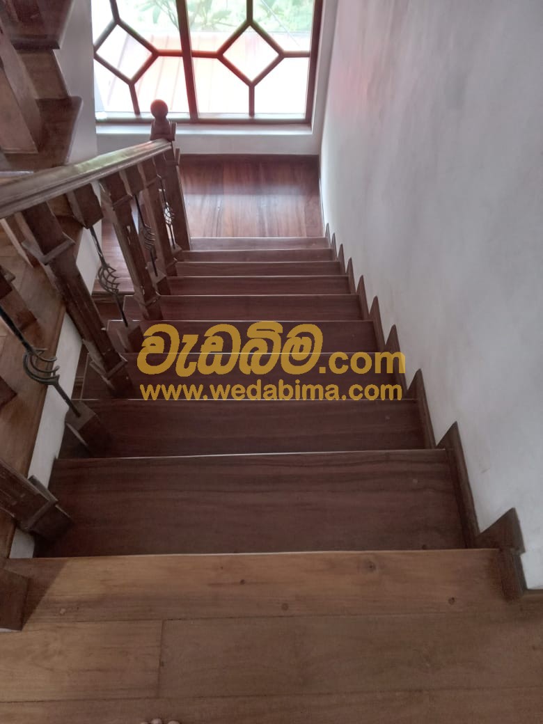 Timber flooring work in rabukkana