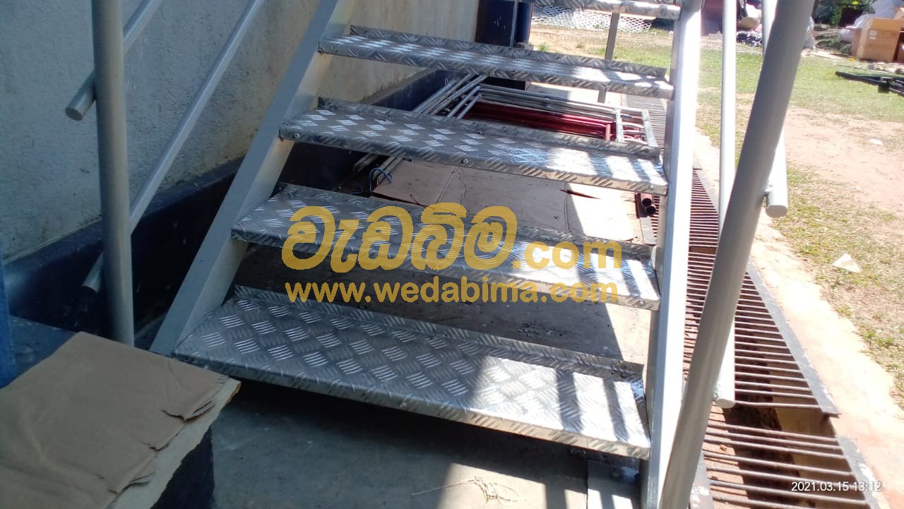 Steel Handrailing Work Sri Lanka